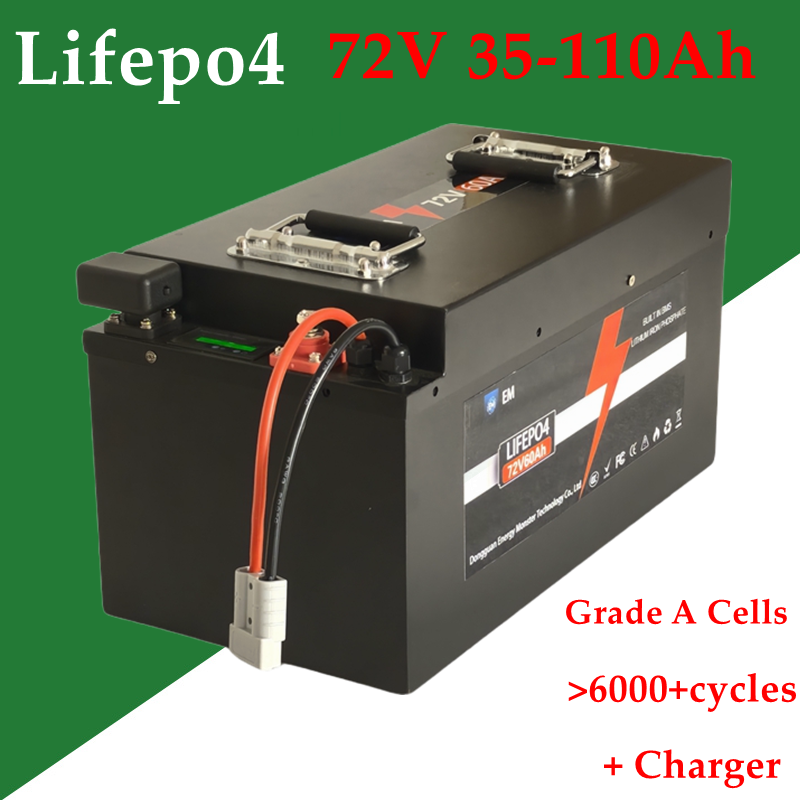 Batería de litio de 72V, 35Ah, - 72V 60Ah Lifepo4 Battery Pack reseña y precio