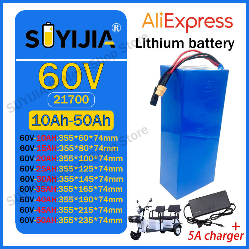 Paquete de Baterías de Litio 2 - 60V 30Ah Electric Scooter Battery reseña y precio